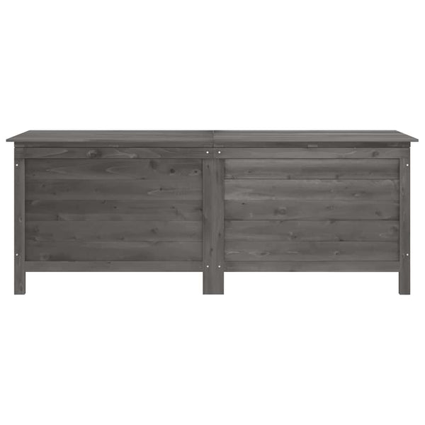 Anthrazitfarbene Outdoor-Aufbewahrungsbox Cavieta 150x50x56,5cm (sechs)