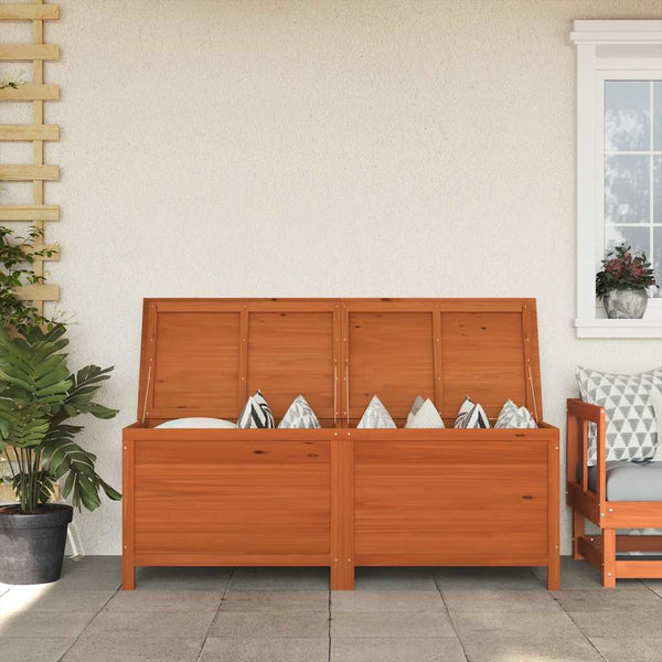 Braune Outdoor-Aufbewahrungsbox Cavieta 150x50x56,5cm (Fichte)
