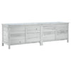 Weiße Outdoor-Aufbewahrungsbox Cavieta 198,5x50x56,5cm (Sechseck)