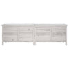 Weiße Outdoor-Aufbewahrungsbox Cavieta 198,5x50x56,5cm (Sechseck)