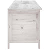 Weiße Outdoor-Aufbewahrungsbox Cavieta 198,5x50x56,5cm (Sechseck)