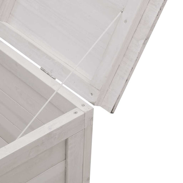 Weiße Outdoor-Aufbewahrungsbox Cavieta 198,5x50x56,5cm (Sechseck)