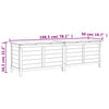 Weiße Outdoor-Aufbewahrungsbox Cavieta 198,5x50x56,5cm (Sechseck)