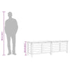 Weiße Outdoor-Aufbewahrungsbox Cavieta 198,5x50x56,5cm (Sechseck)