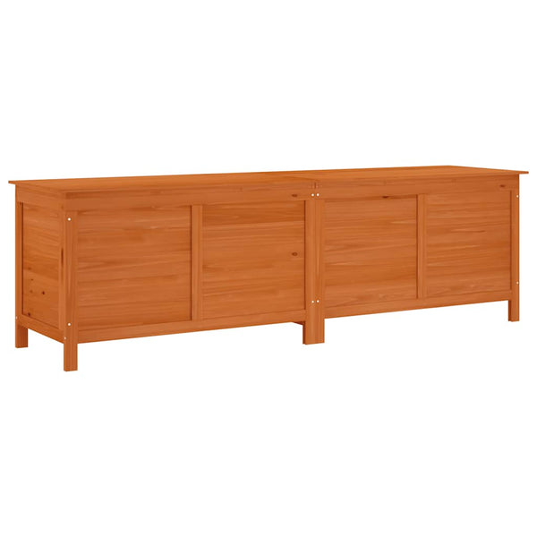 Braune Aufbewahrungsbox für draußen Cavieta 198,5x50x56,5cm (Sechserpack)