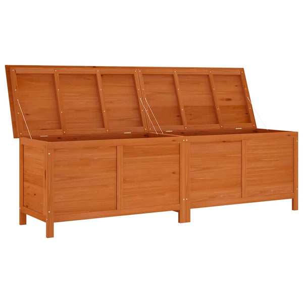 Braune Aufbewahrungsbox für draußen Cavieta 198,5x50x56,5cm (Sechserpack)