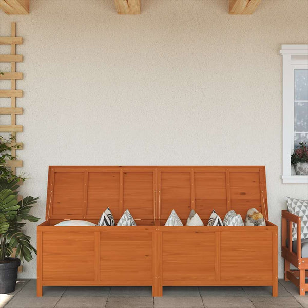 Braune Aufbewahrungsbox für draußen Cavieta 198,5x50x56,5cm (Sechserpack)