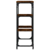 Konsole Erland aus geräucherter Eiche 89,5x28x76cm (Holz)