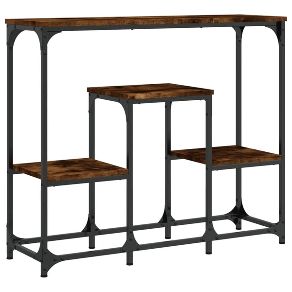Konsole Erland aus geräucherter Eiche 89,5x28x76cm (Holz)