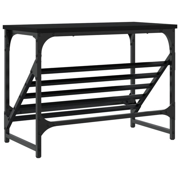 Schwarzer Schuhständer Danisia 60x30x45cm (Holz)