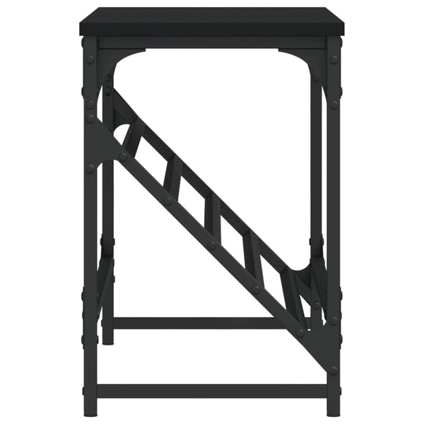 Schwarzes Schuhregal Danisia 90x30x45cm (Holz)