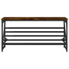 Schuhregal Raucheiche Danisia 90x30x45cm (Holz)