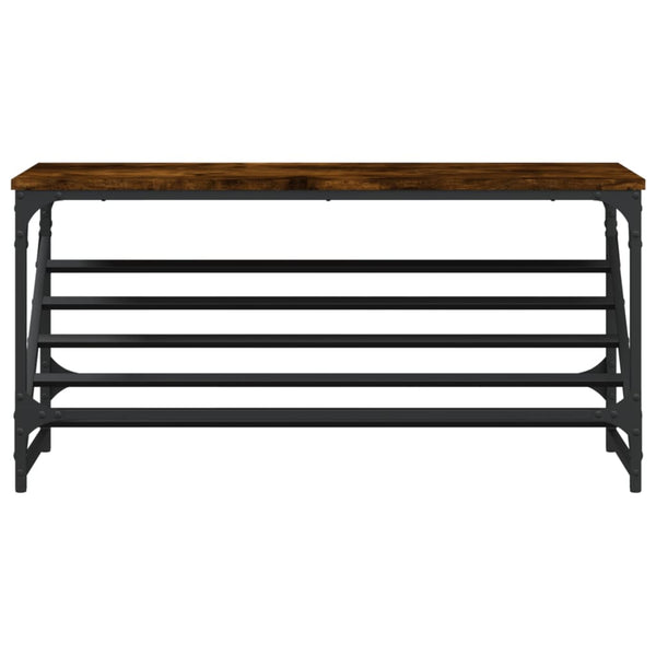 Schuhregal Raucheiche Danisia 90x30x45cm (Holz)