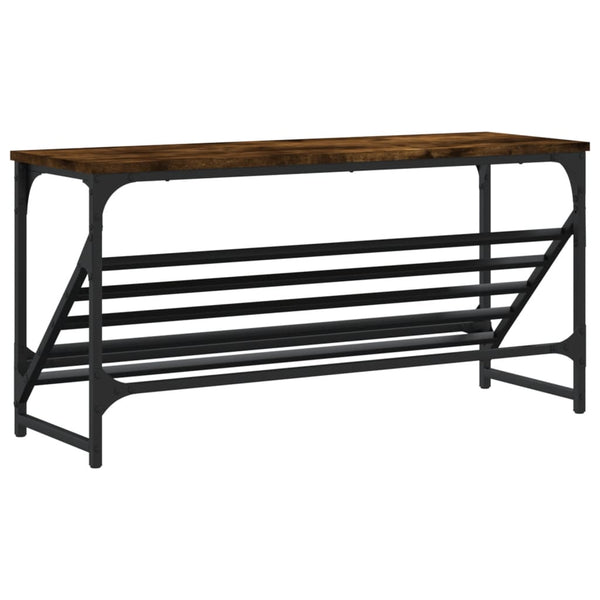 Schuhregal Raucheiche Danisia 90x30x45cm (Holz)