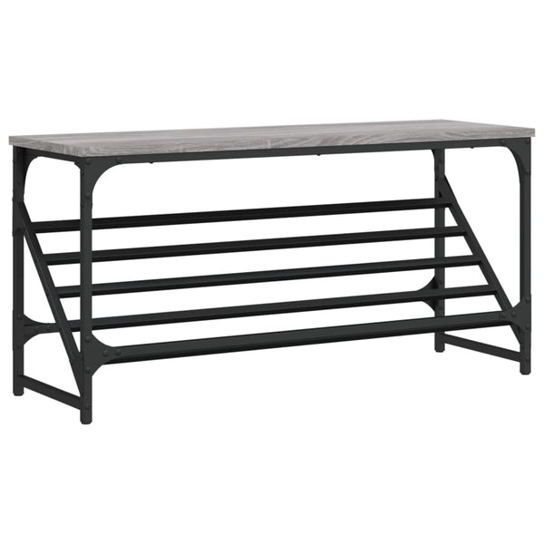 Grauer Schuhständer Danisia 90x30x45cm (Holz)