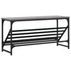 Grauer Schuhständer Danisia 90x30x45cm (Holz)