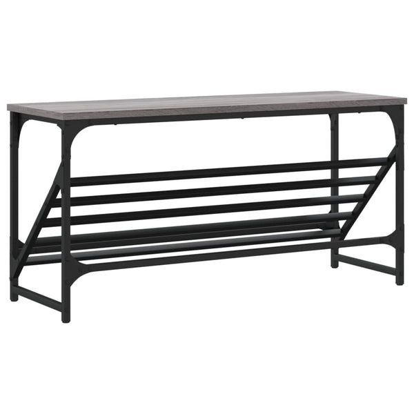 Grauer Schuhständer Danisia 90x30x45cm (Holz)