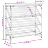 Schwarzer Schuhschrank Danisia 90x30x85cm (Holz)