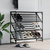 Graues Schuhregal Danisia 90x30x85cm (Holz)