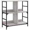 Graues Bücherregal Comarnic 78,5x33x82cm (Holz)