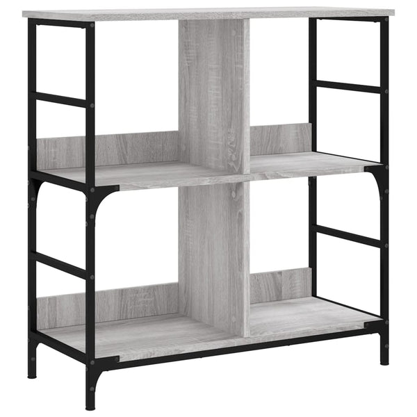 Graues Bücherregal Comarnic 78,5x33x82cm (Holz)