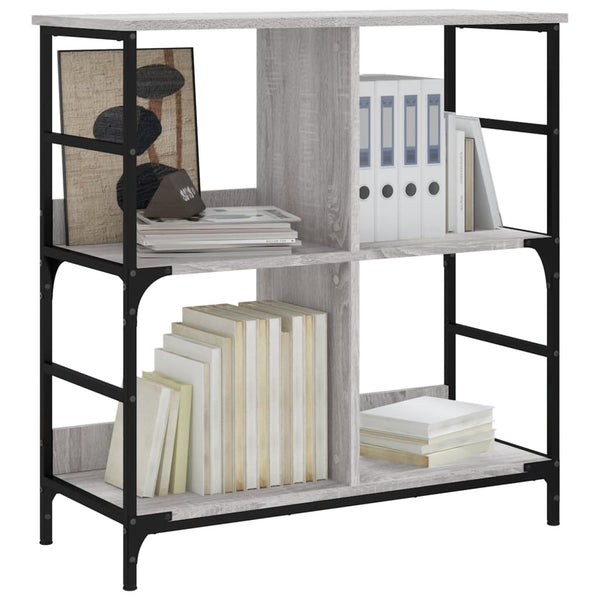 Graues Bücherregal Comarnic 78,5x33x82cm (Holz)