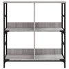 Graues Bücherregal Comarnic 78,5x33x82cm (Holz)