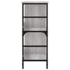 Graues Bücherregal Comarnic 78,5x33x82cm (Holz)