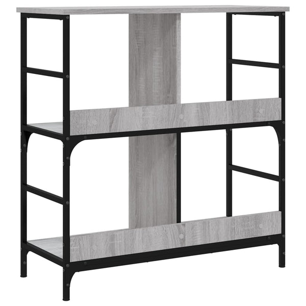 Graues Bücherregal Comarnic 78,5x33x82cm (Holz)