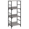 Graues Bücherregal Ohanes 50x33x117,5cm (Holz)