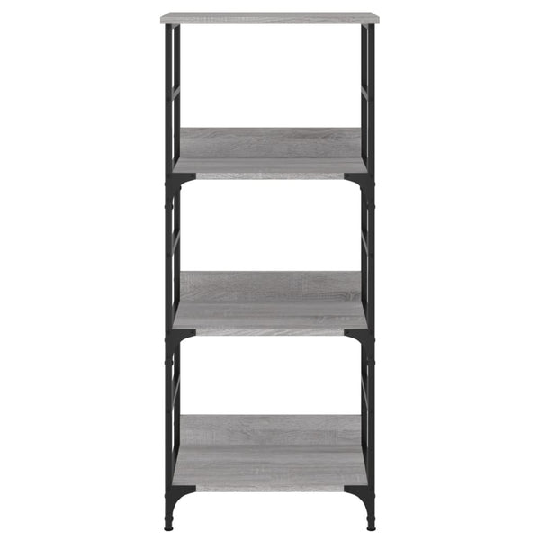 Graues Bücherregal Ohanes 50x33x117,5cm (Holz)
