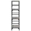 Graues Bücherregal Ohanes 50x33x117,5cm (Holz)