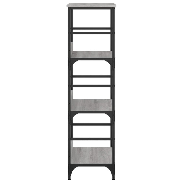 Graues Bücherregal Ohanes 50x33x117,5cm (Holz)