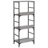 Graues Bücherregal Ohanes 50x33x117,5cm (Holz)