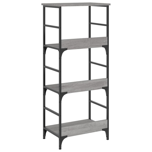 Graues Bücherregal Ohanes 50x33x117,5cm (Holz)