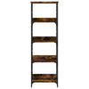 Räucher-Eichenholz-Bücherregal Ohanes 50x33x153cm (Holz)