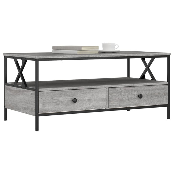 Grauer Couchtisch Transgaz 100x51x45cm (Holz)