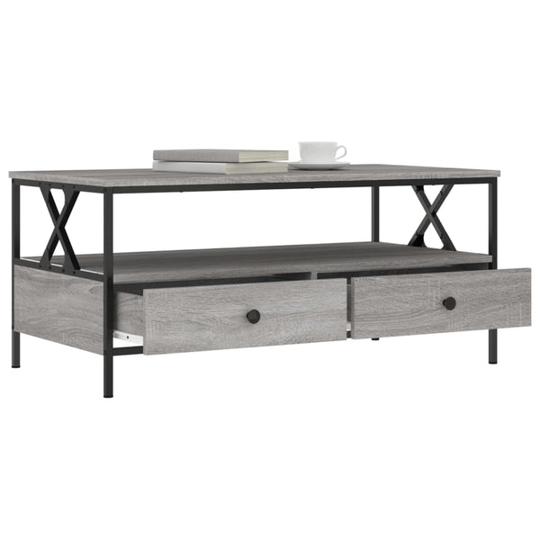 Grauer Couchtisch Transgaz 100x51x45cm (Holz)