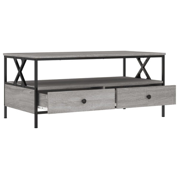Grauer Couchtisch Transgaz 100x51x45cm (Holz)