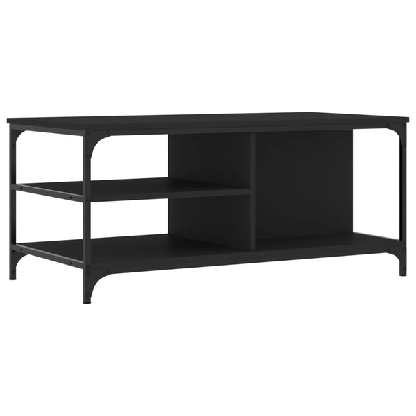 Schwarzer Couchtisch Serban 100x50x45cm (Holz)