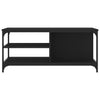 Schwarzer Couchtisch Serban 100x50x45cm (Holz)