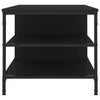 Schwarzer Couchtisch Serban 100x50x45cm (Holz)