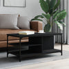Schwarzer Couchtisch Serban 100x50x45cm (Holz)