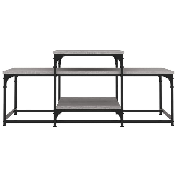 Harmaa sohvapöytä Lakesha 102x60x45cm (puinen)