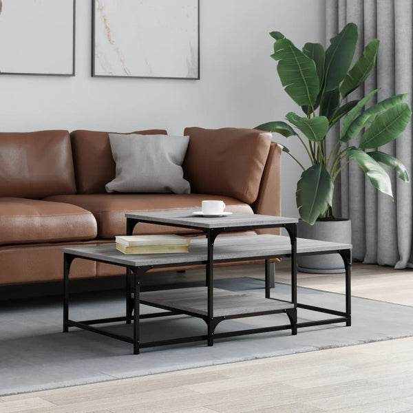 Harmaa sohvapöytä Lakesha 102x60x45cm (puinen)