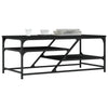 Schwarzer Couchtisch Nebia 100x49x40cm (Holz)