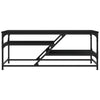 Schwarzer Couchtisch Nebia 100x49x40cm (Holz)