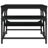 Schwarzer Couchtisch Nebia 100x49x40cm (Holz)