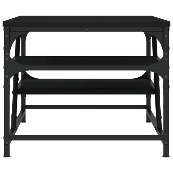 Schwarzer Couchtisch Nebia 100x49x40cm (Holz)