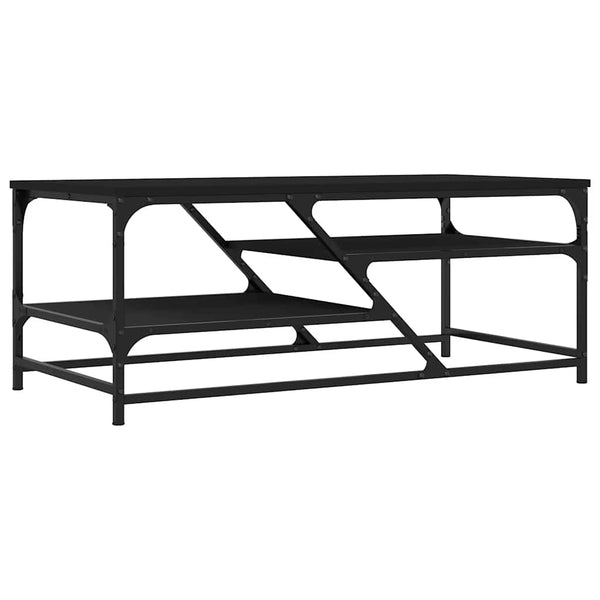 Schwarzer Couchtisch Nebia 100x49x40cm (Holz)